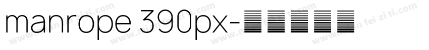 manrope 390px字体转换